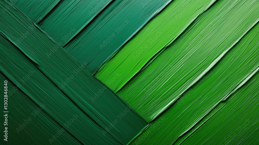 Aufkleber vibrant green brushstroke pattern with arrow motif on textured background for artistic applications