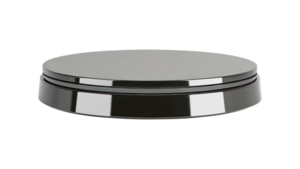 A sleek black podium PNG