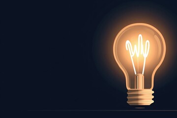 Light bulb as a symbol of an new idea!