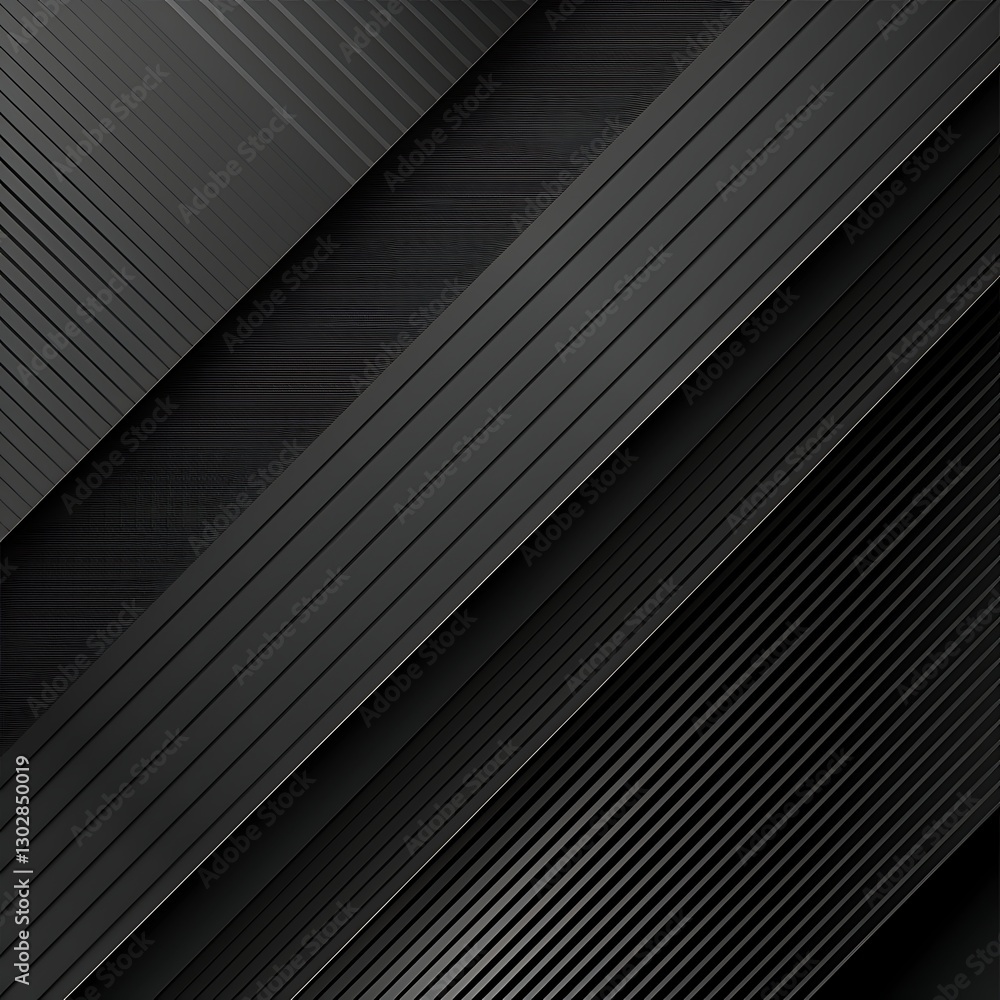 Aufkleber dark abstract background with diagonal black and grey lines creating a modern, layered striped textu