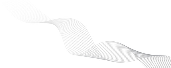 Abstract gray wave dynamic curve lines background. Energy technology concept modern backdrop design for business, presentation, banner.