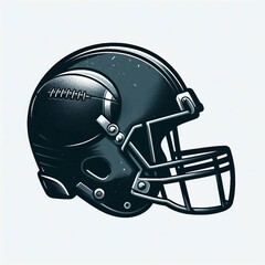 Fototapeta premium Gridiron Glory Vintage Football Helmet