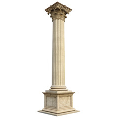 Fototapeta premium Classical Column Isolated on transparent background 