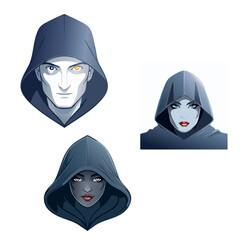 Mysterious Hooded Face