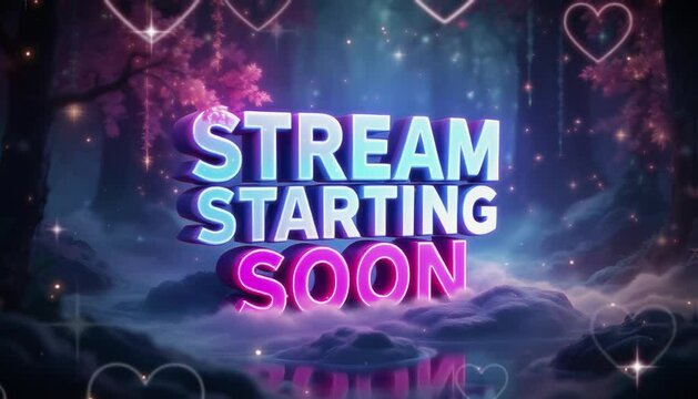stream starting soon overlay animation for twitch streamers and gamers