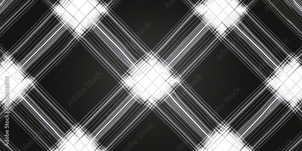 Aufkleber abstract black and white geometric lines creating a modern seamless pattern