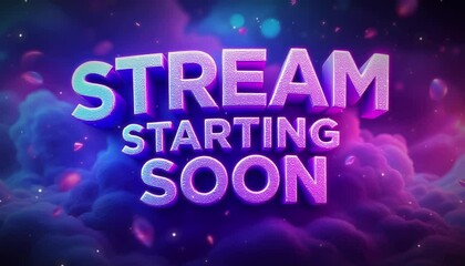 stream starting soon overlay animation for twitch streamers and gamers