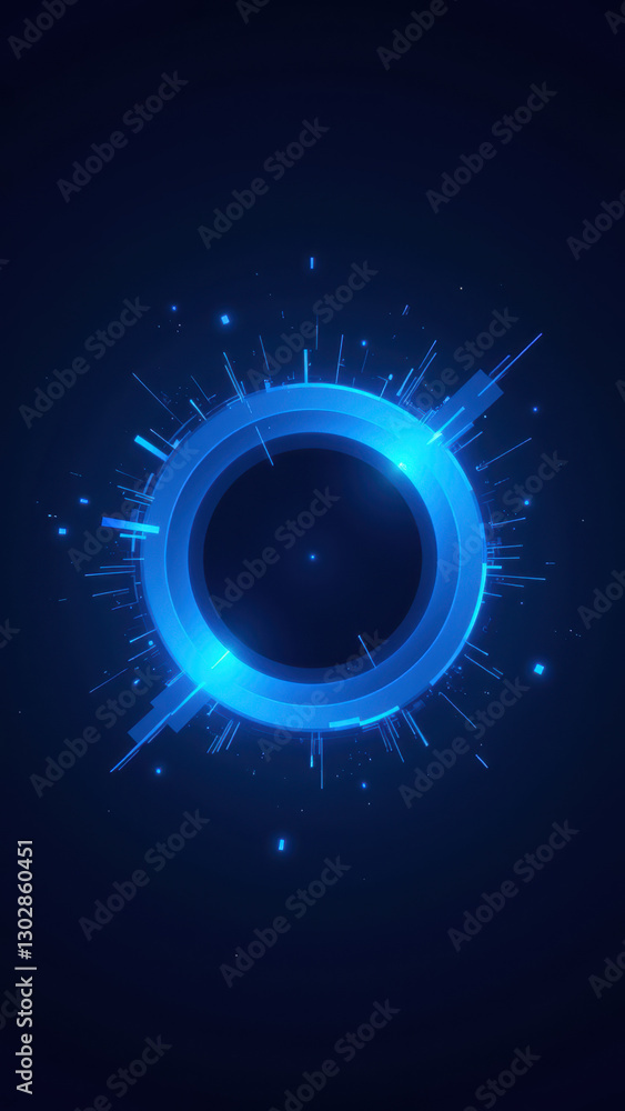 Poster ci/cd pipeline graphic with a blue circular progress indicator.