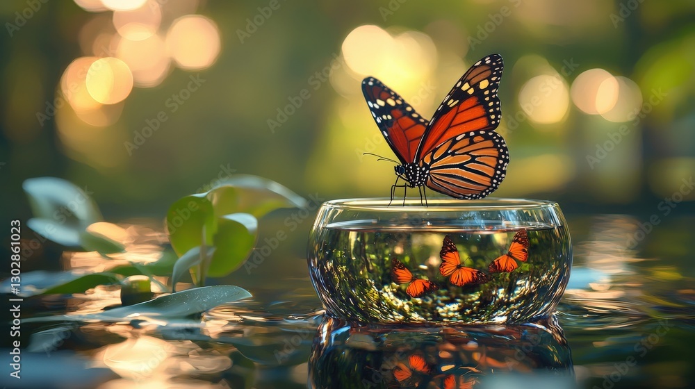 Poster harmony with nature visualized in a dynamic setting.