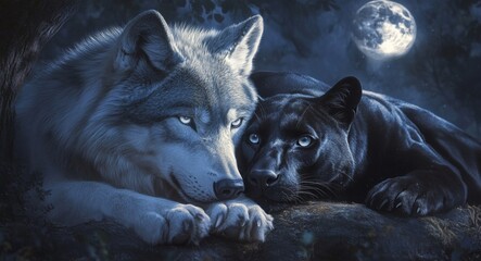 wolf in the night