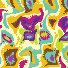 Abstract Colorful Psychedelic Fluid Pattern – Modern Vibrant Background Design