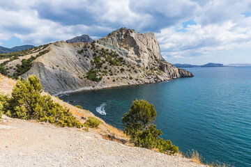 Views from the Golitsyn Trail - a mountain trail carved on the slope of Mount Koba-Kaya, located...