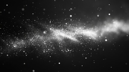 Obraz premium abstract black and white particle texture background for artistic design