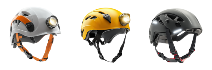 Protective helmets for outdoor adventures gear shop product display