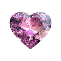 Fototapeta premium Close-up photography of heart-shaped pink gem jewelry store