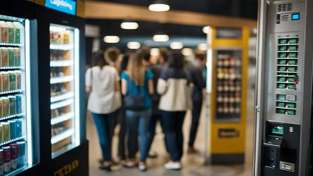 Vending machine at a university.
