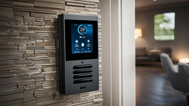 Video intercom of a building.