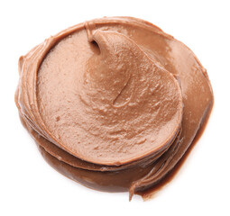 Sample of tasty nut butter isolated on white