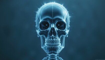 Digital X-Ray Skull: Anatomy, Medicine, Technology