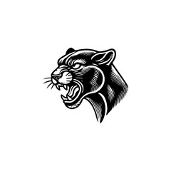 Panther head. Modern style head of the panther. Vector illustration