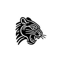 Panther head. Modern style head of the panther. Vector illustration