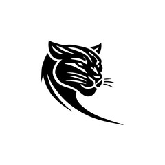 Panther head. Modern style head of the panther. Vector illustration