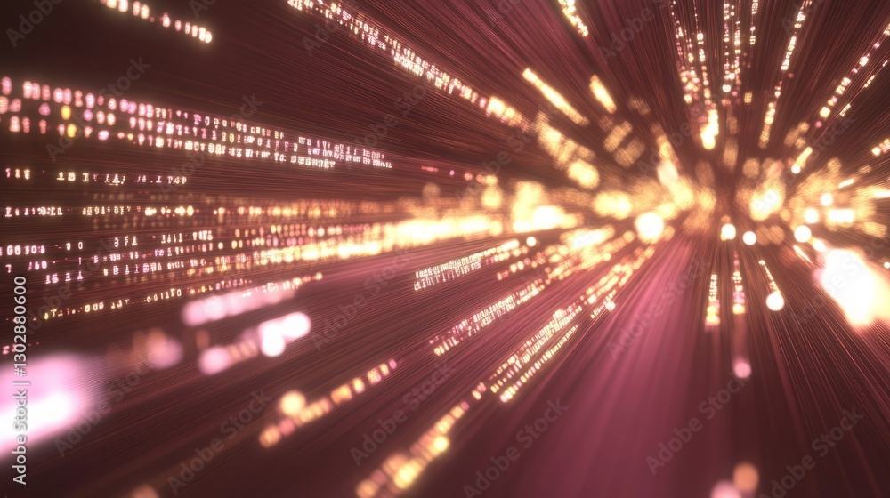 Poster a bright light with many numbers and letters. abstract futuristic technology concept for web design,
