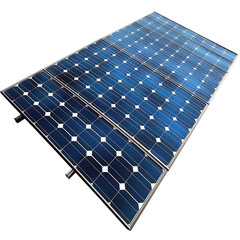 solar panel with blue and black design, showcasing its photovoltaic cells and metal frame, symbolizing renewable energy and sustainability