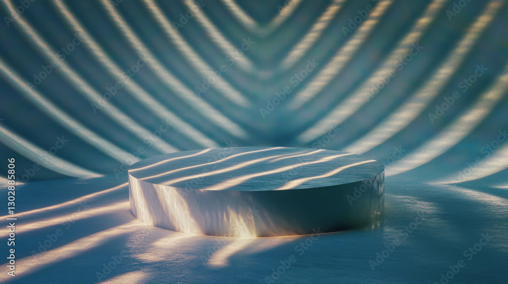 Aufkleber Elegant abstract background with podium for product display and presentation design