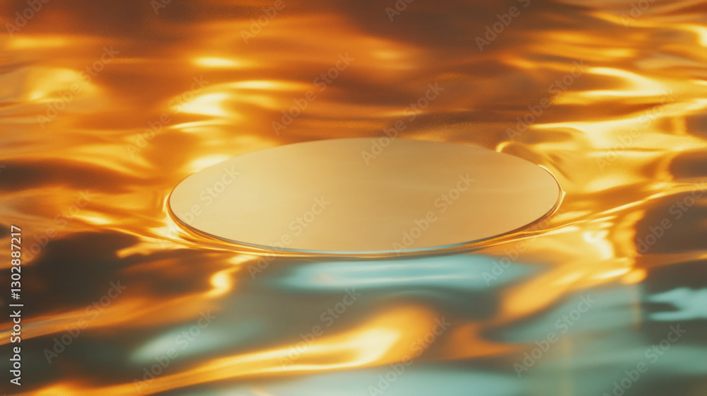 Poster Abstract background with elegant podium for design and presentation