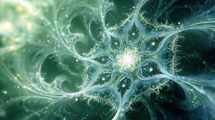 Delicate Fungal Tendrils in a Microscopic Fantasy World