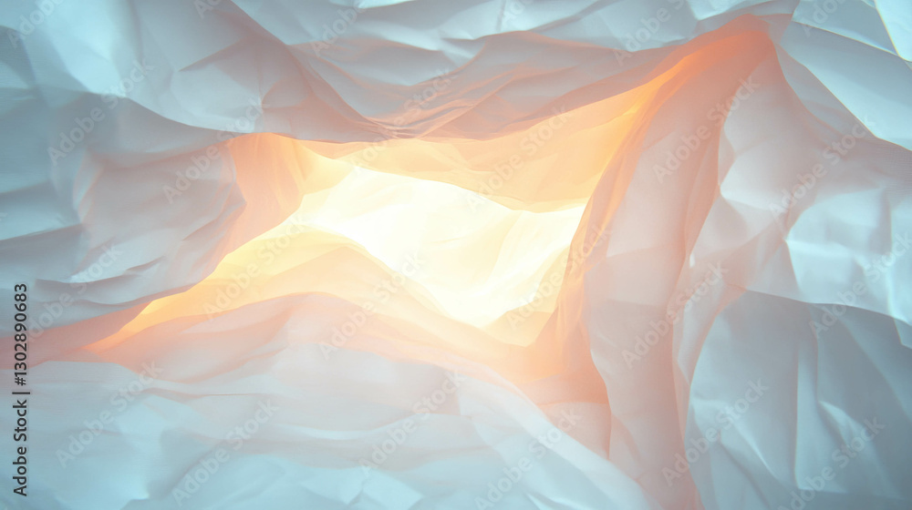 Aufkleber Abstract geometric background with textured arches and soft light
