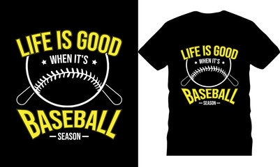 Baseball Typography TShirt Design vector 