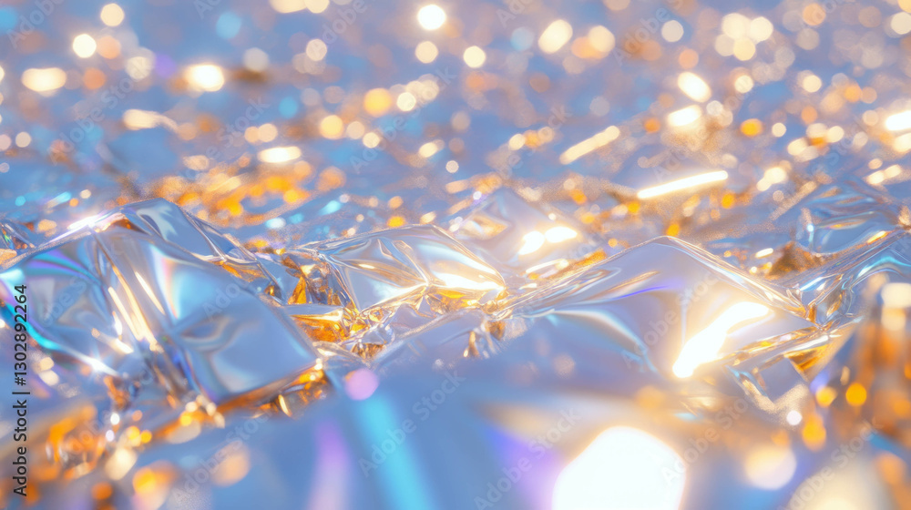 Poster Abstract metallic reflections background for creative design projects
