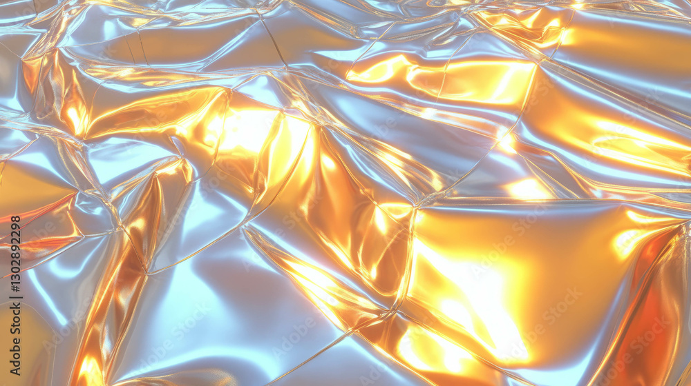 Poster metallic abstract background with shiny reflections for modern design