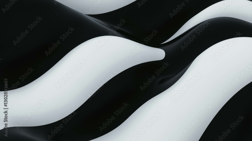 Poster abstract geometric arches with sharp contrasts for modern design aesthetics