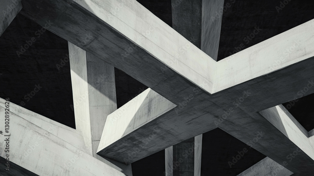 Poster Futuristic abstract background with sharp geometric shapes for modern design