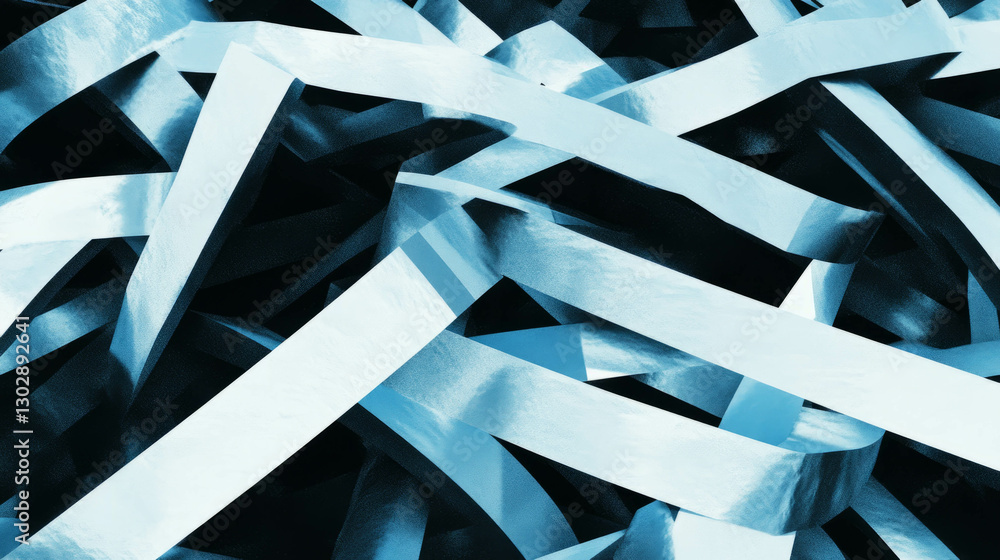 Poster modern abstract background with blue geometric shapes for artistic design