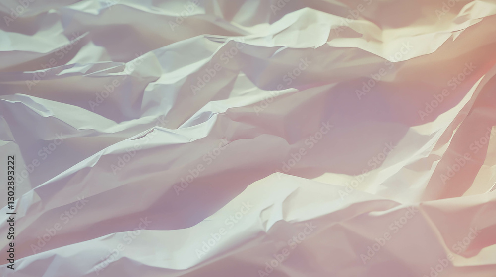 Poster abstract background with textured crumpled paper and soft pastel tones for design