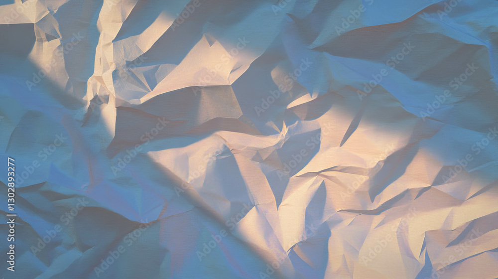 Poster abstract textured paper background with soft lighting and blue tones