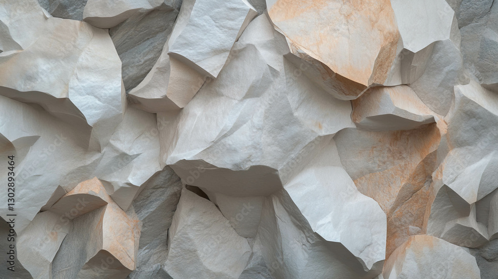 Poster textured stone surface with abstract geometric shapes for creative design use