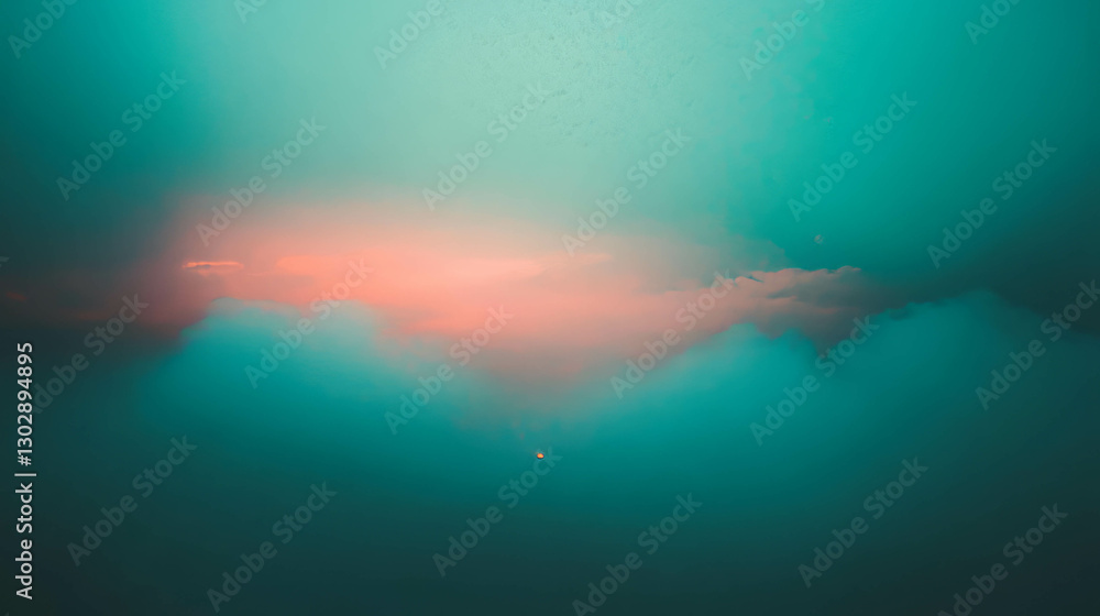Poster serene abstract background with blurry lights and soft colors for modern design