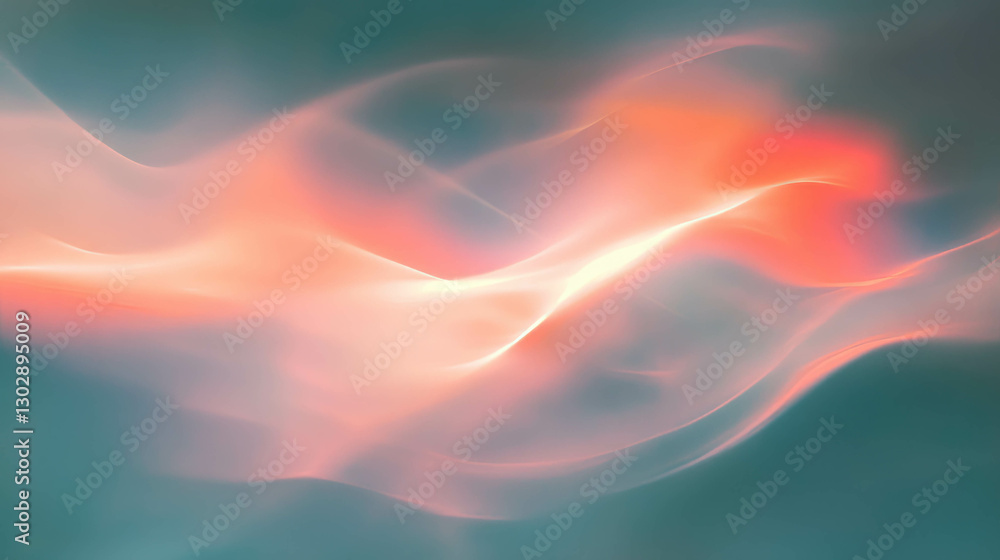 Poster soothing abstract background with blurry lights and soft colors for design projects
