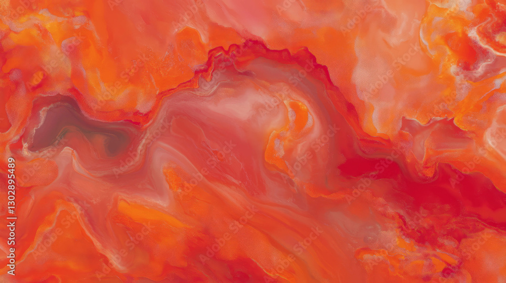 Aufkleber Fiery abstract background with bubbling lava textures for dynamic design
