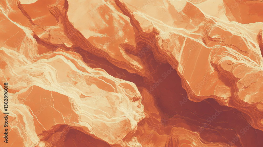 Poster abstract earth tone background with cracked terrain texture design for artistic projects