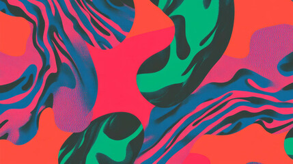Naklejka premium Vibrant abstract background with flowing lines and organic shapes for artistic design