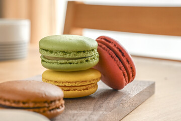 カラフルなマカロン