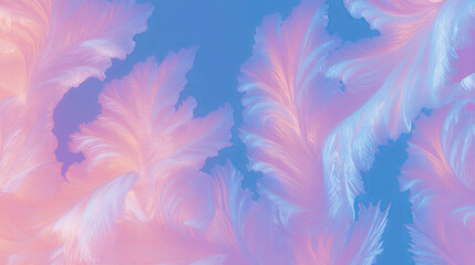 Obraz premium Enchanting winter abstract with frozen crystal patterns for seasonal design and decor