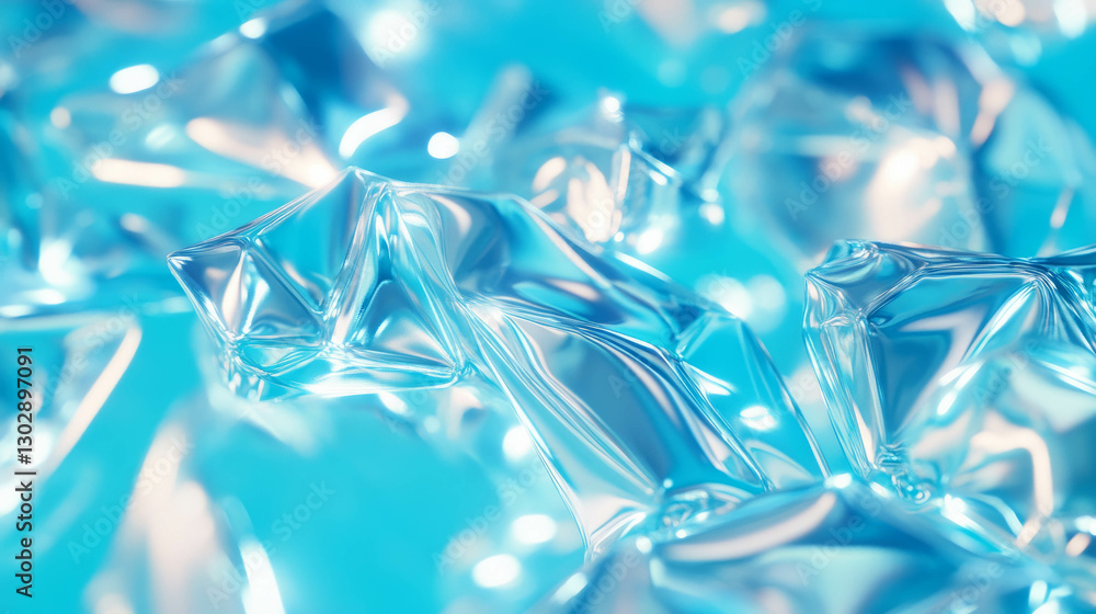 Poster abstract winter background with frozen ice textures for design projects