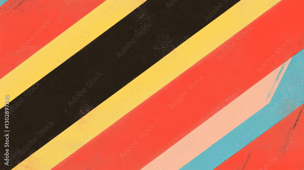 Poster vibrant abstract background with geometric lines and bold colors for modern design
